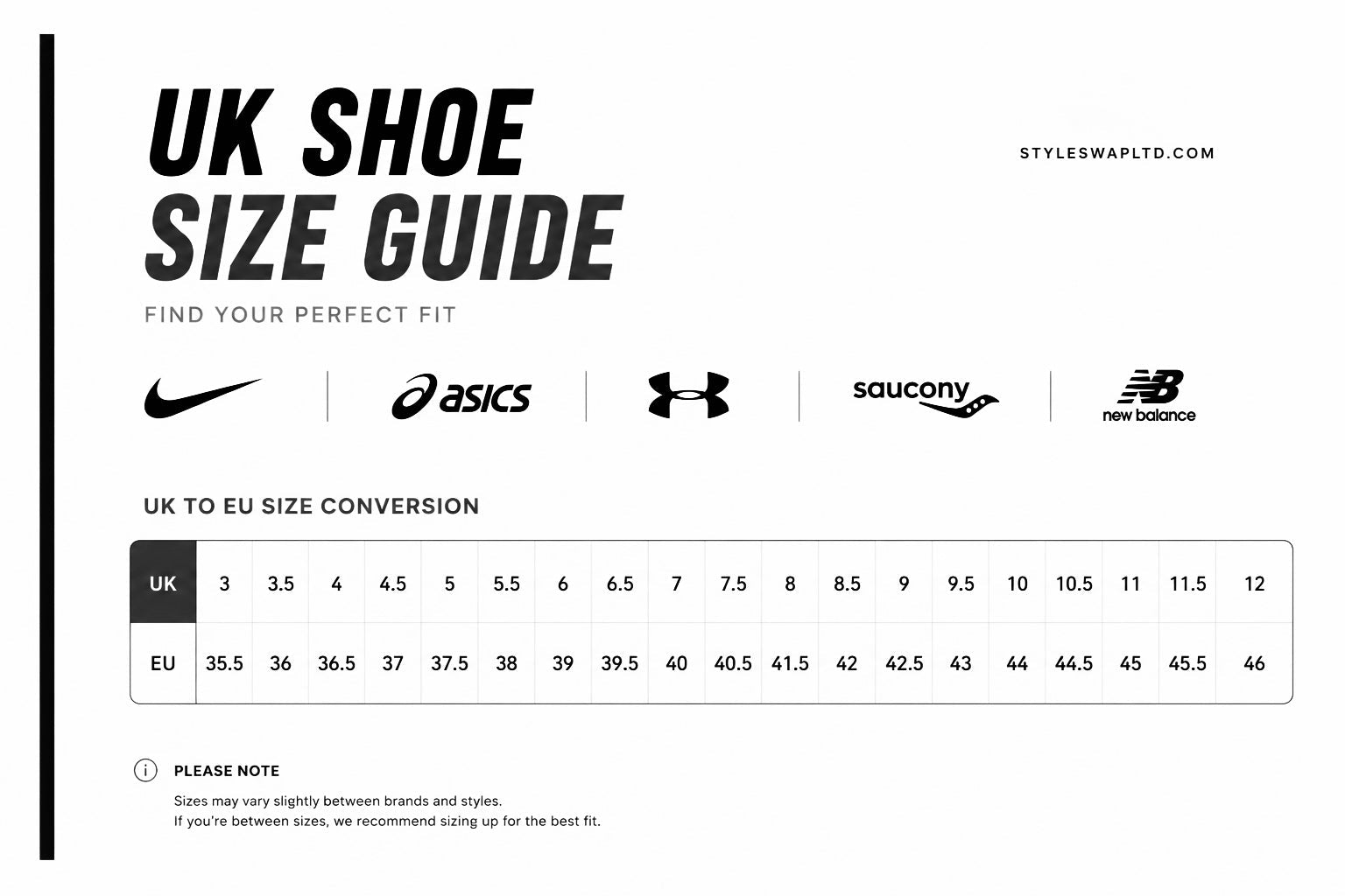 Your Footwear Size Guide!