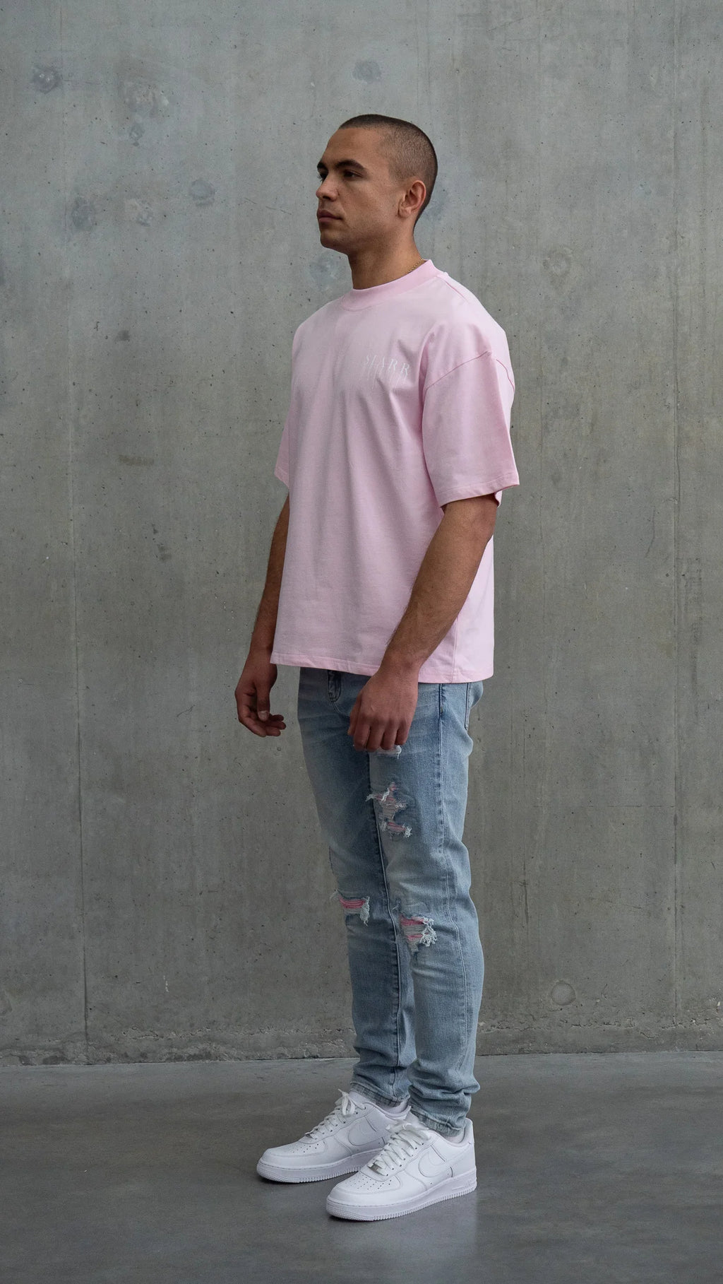 Siarr Relaxed Drip T-Shirt - Pink