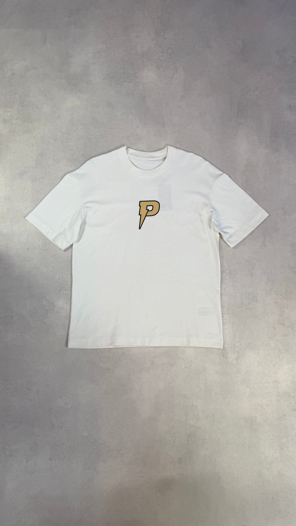 Patterned 'All In' T-Shirt - Beige