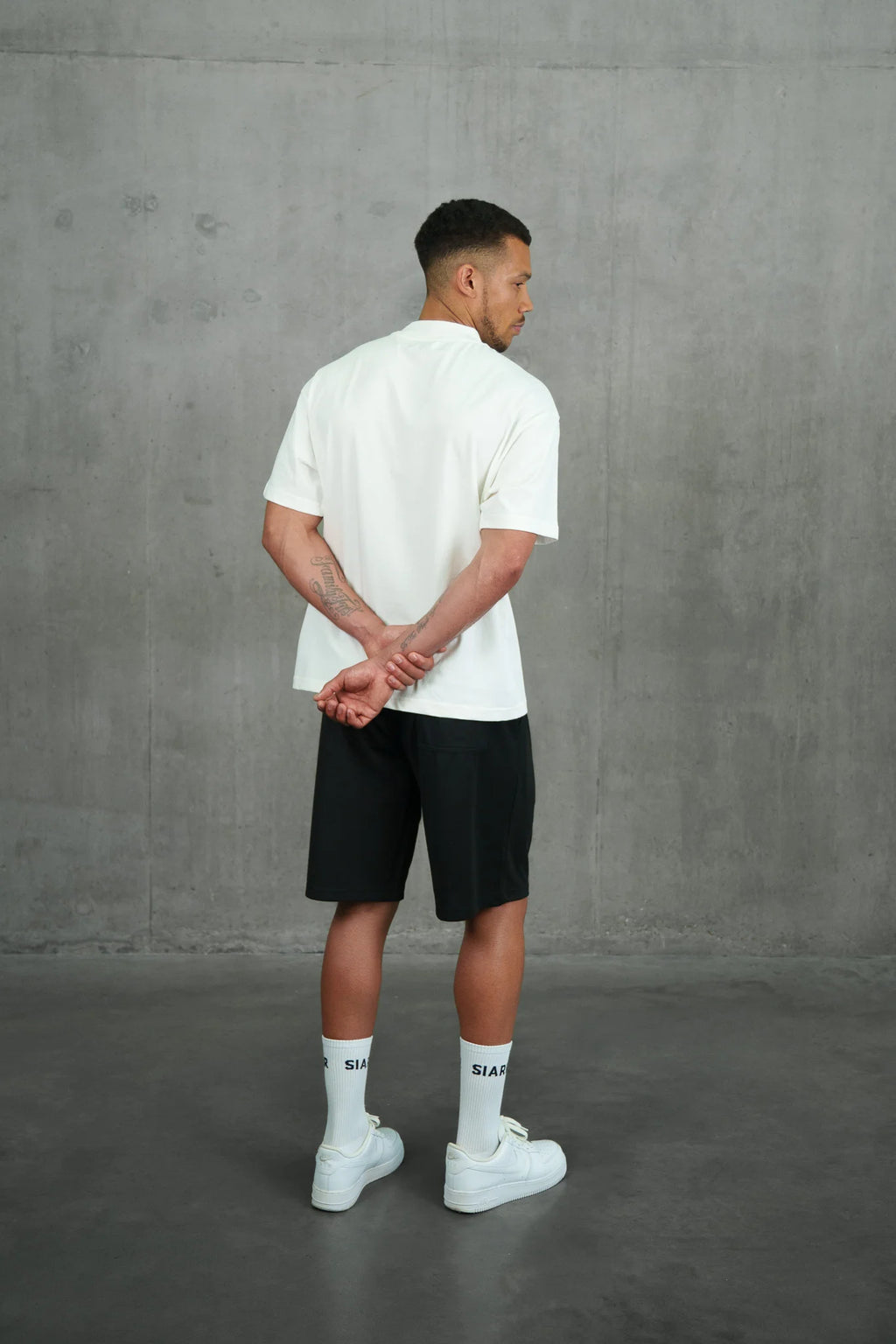 Siarr Scribble T-Shirt - White/Black
