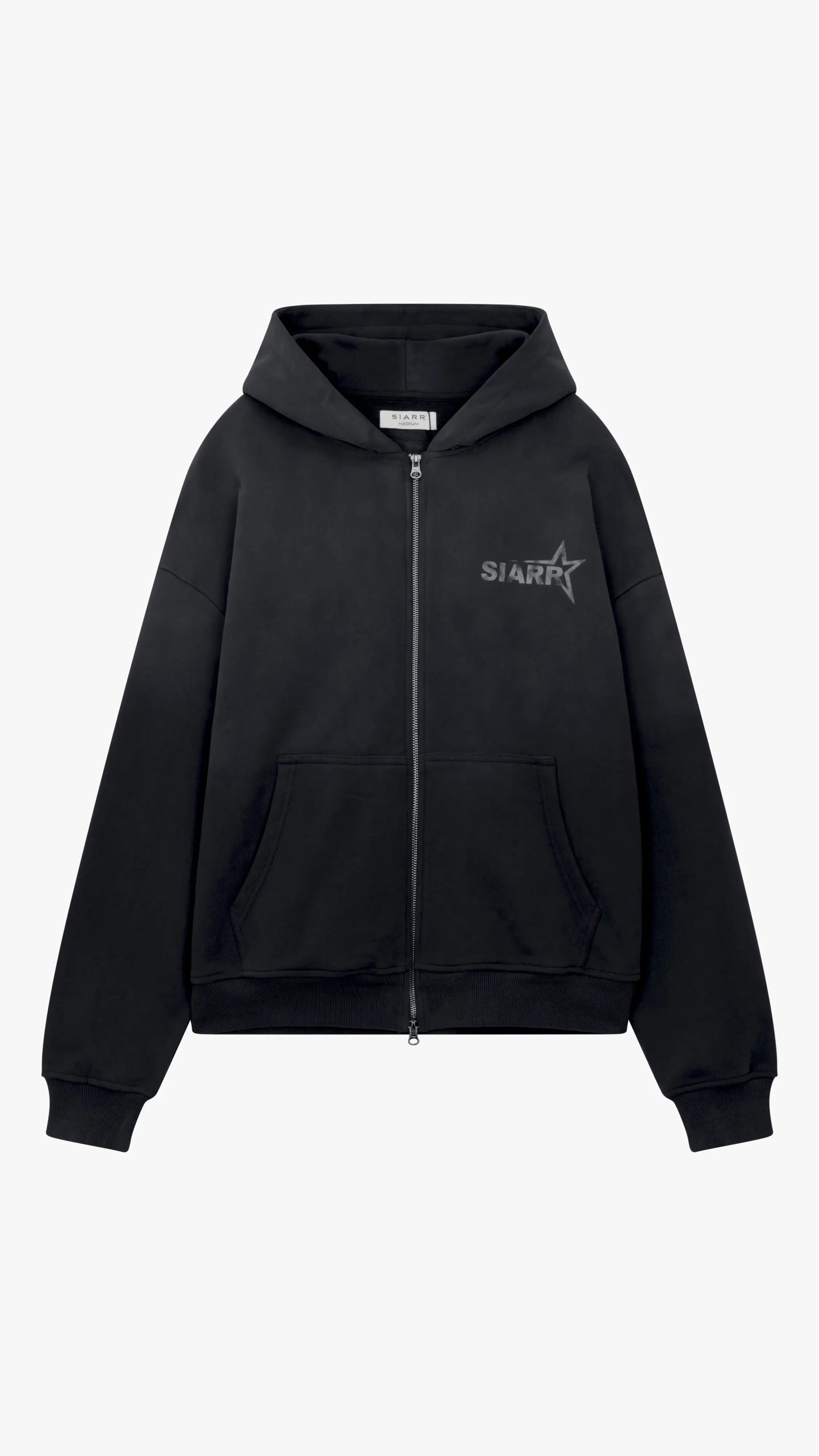 Siarr Sun Fade Hoodie - Black