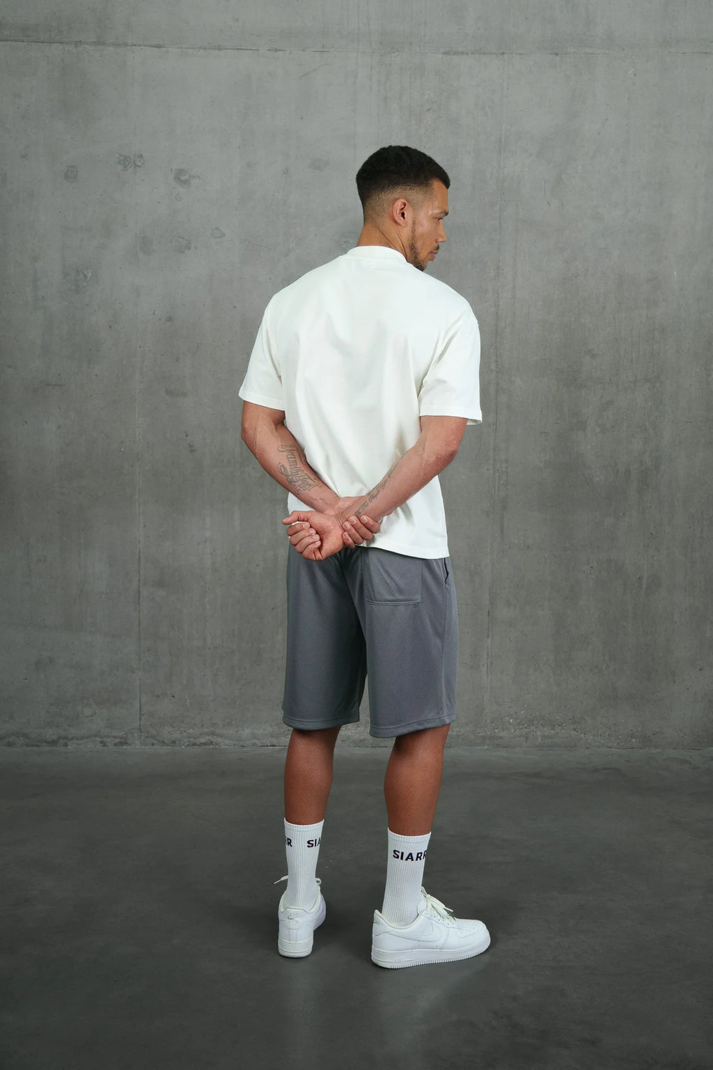 Siarr Scribble T-Shirt - White/Grey
