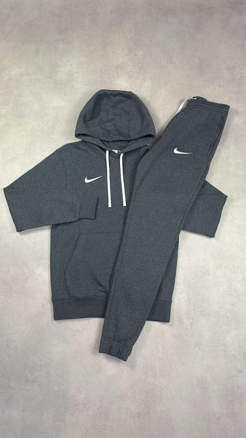 Nike Club Swoosh Hoodie Charcoal Grey