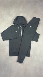 Nike Club Swoosh Hoodie Charcoal Grey