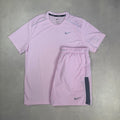 Nike Pink Foam Miler T-Shirt & Challenger Shorts Duo Set