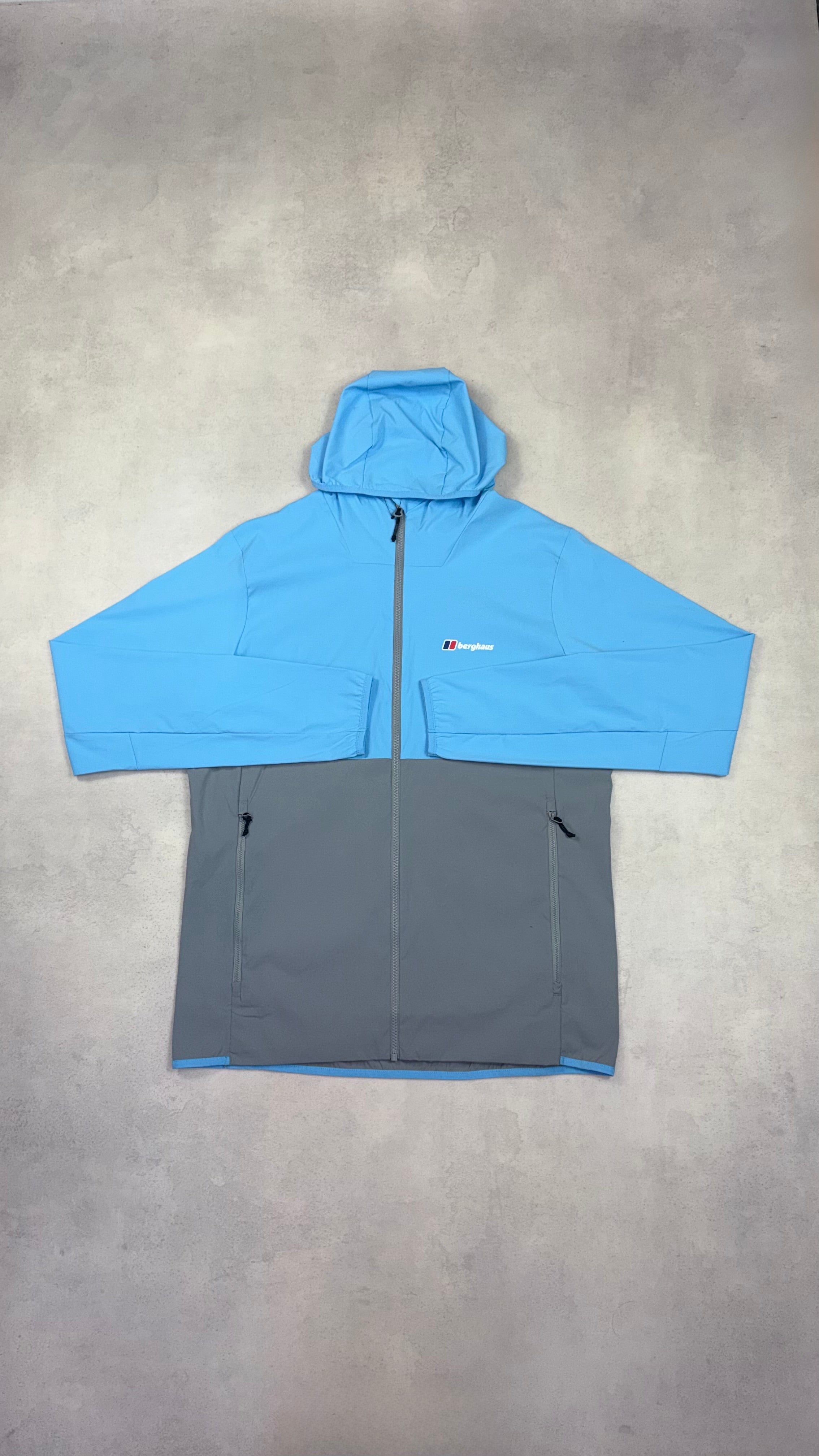 Berghaus Theran Hooded Jacket - Grey/Light Blue