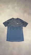 Trailberg Striped Apex T-Shirt - Denim/Ombre Blue/Salute White