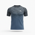 Trailberg Striped Apex T-Shirt - Denim/Ombre Blue/Salute White