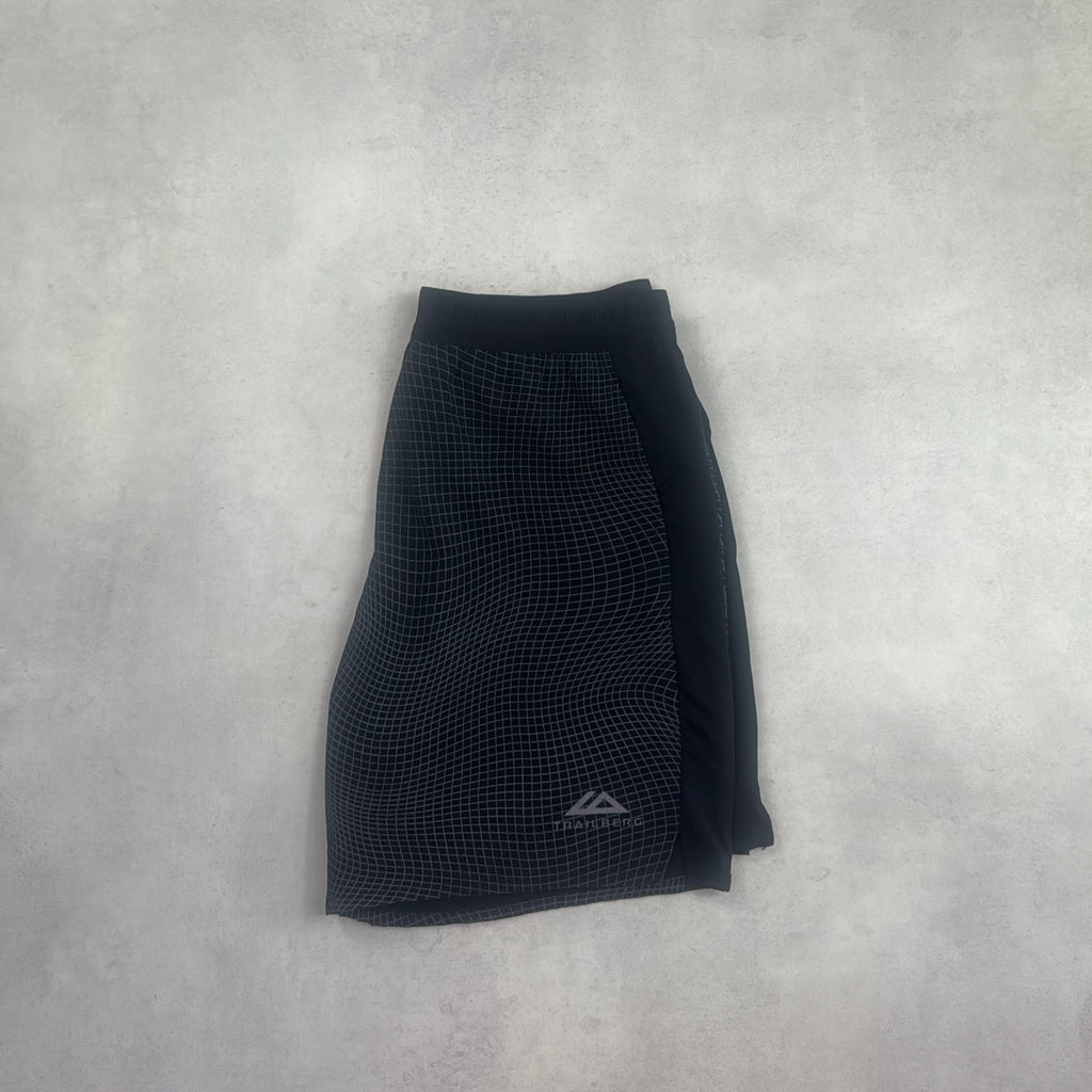 Trailberg Aspect Shorts - Black Grid Reflective