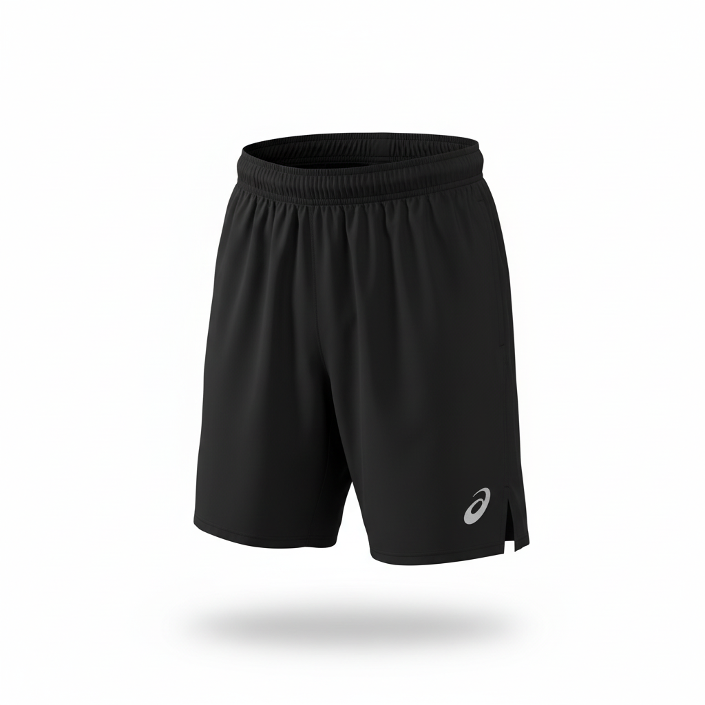 Asics Black Icon Windrunner, T-Shirt & Shorts Trio Set