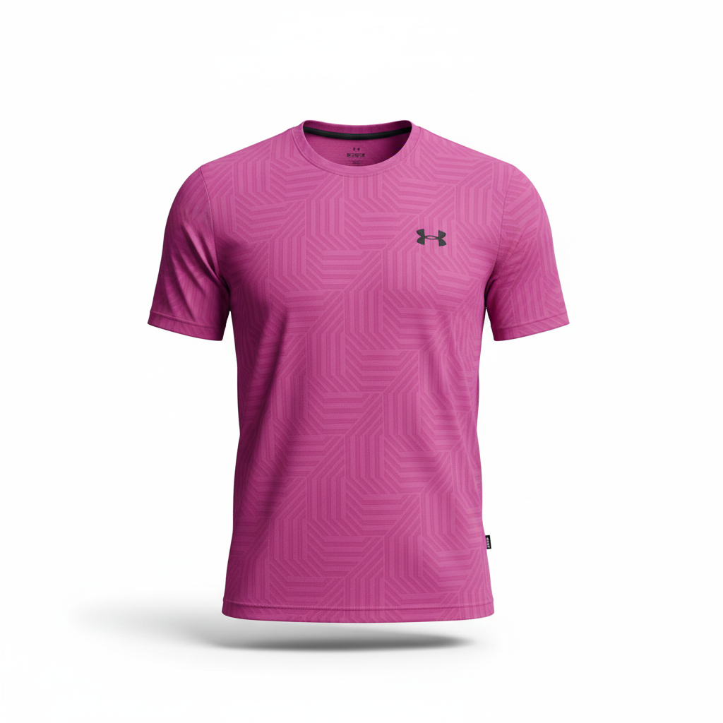 Under Armour Tech Vent Geotessa SS T-Shirt - Pink