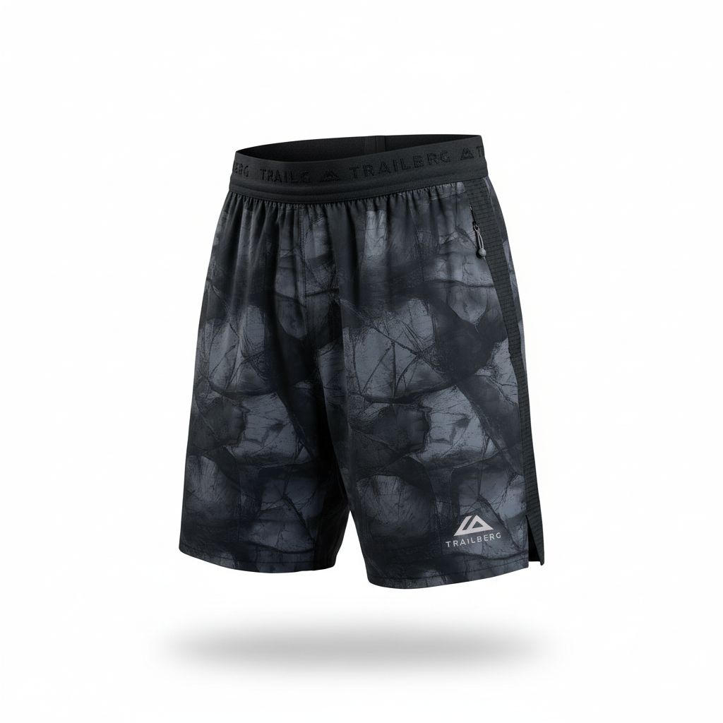 Trailberg Graphite Grey/Ice Windbreaker, T-Shirt & Shorts Trio Set