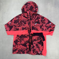 Asics Coral/Dark Aubergine Fujitrail Windrunner & Shorts Duo Set