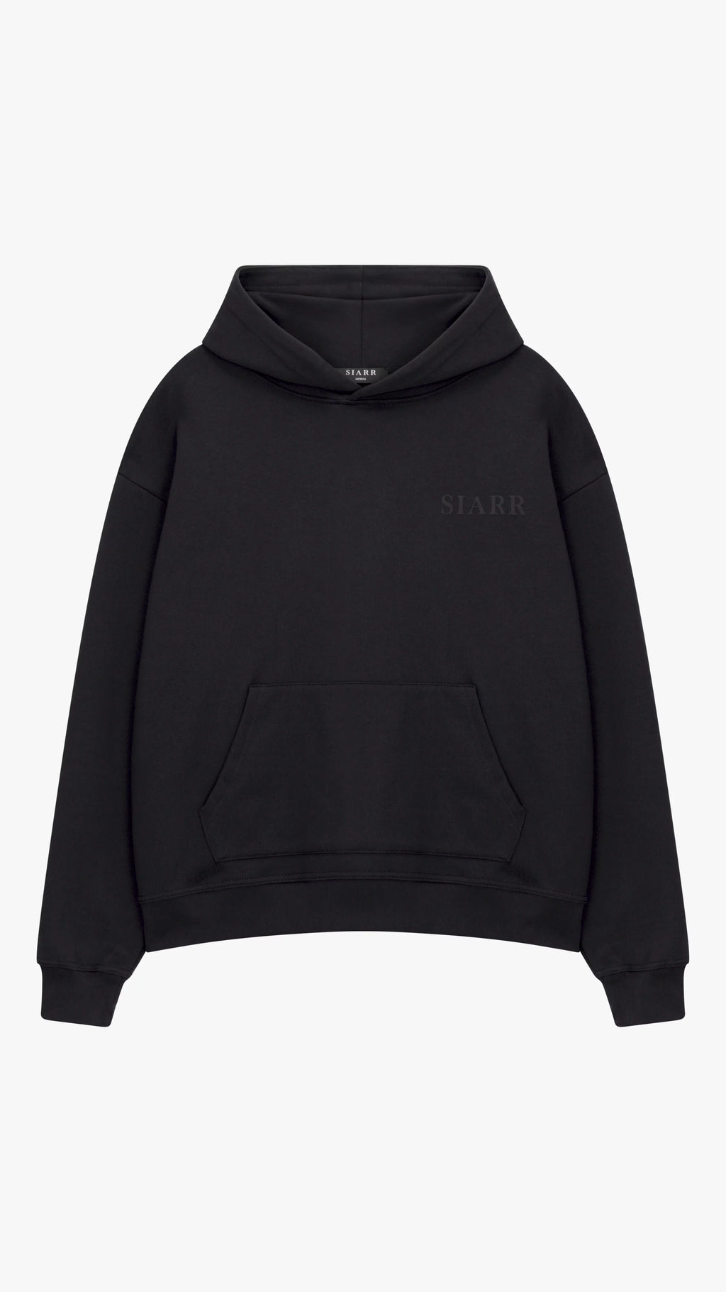 Siarr Puff Hoodie - Black