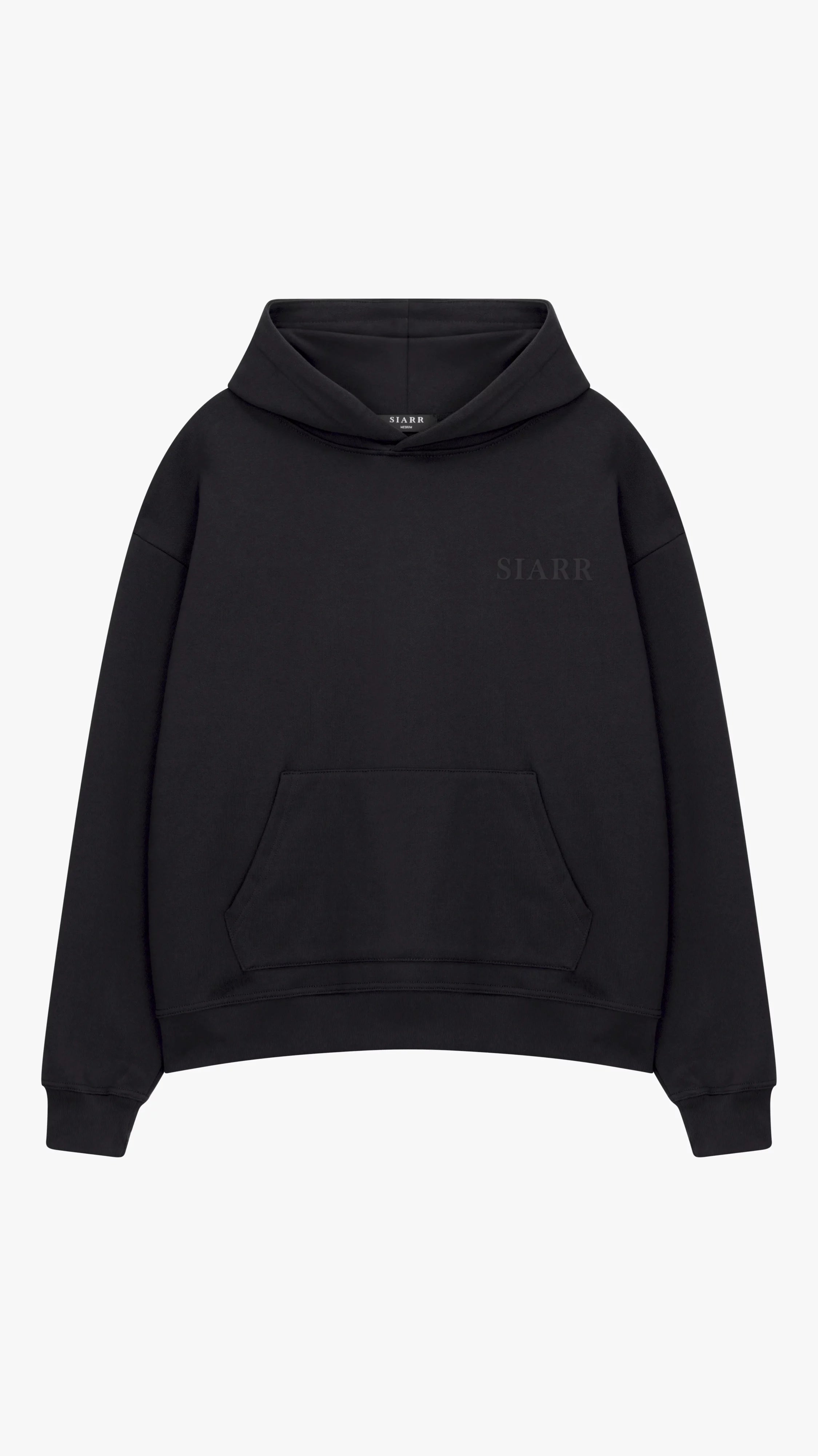 Siarr Puff Hoodie - Black