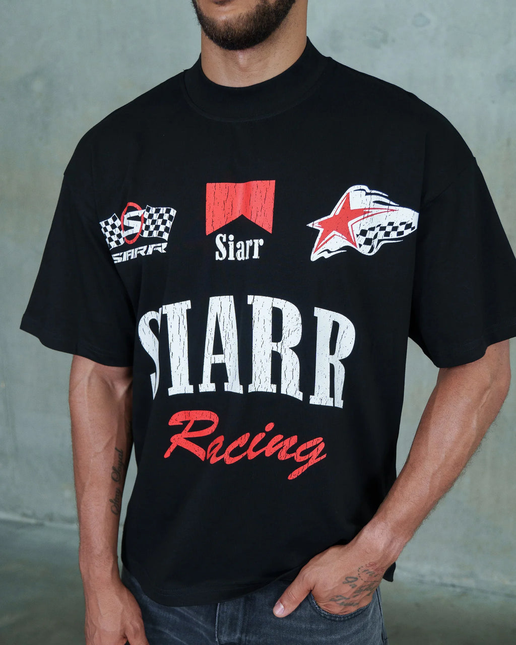 Siarr Malboro Racing T-Shirt - Black