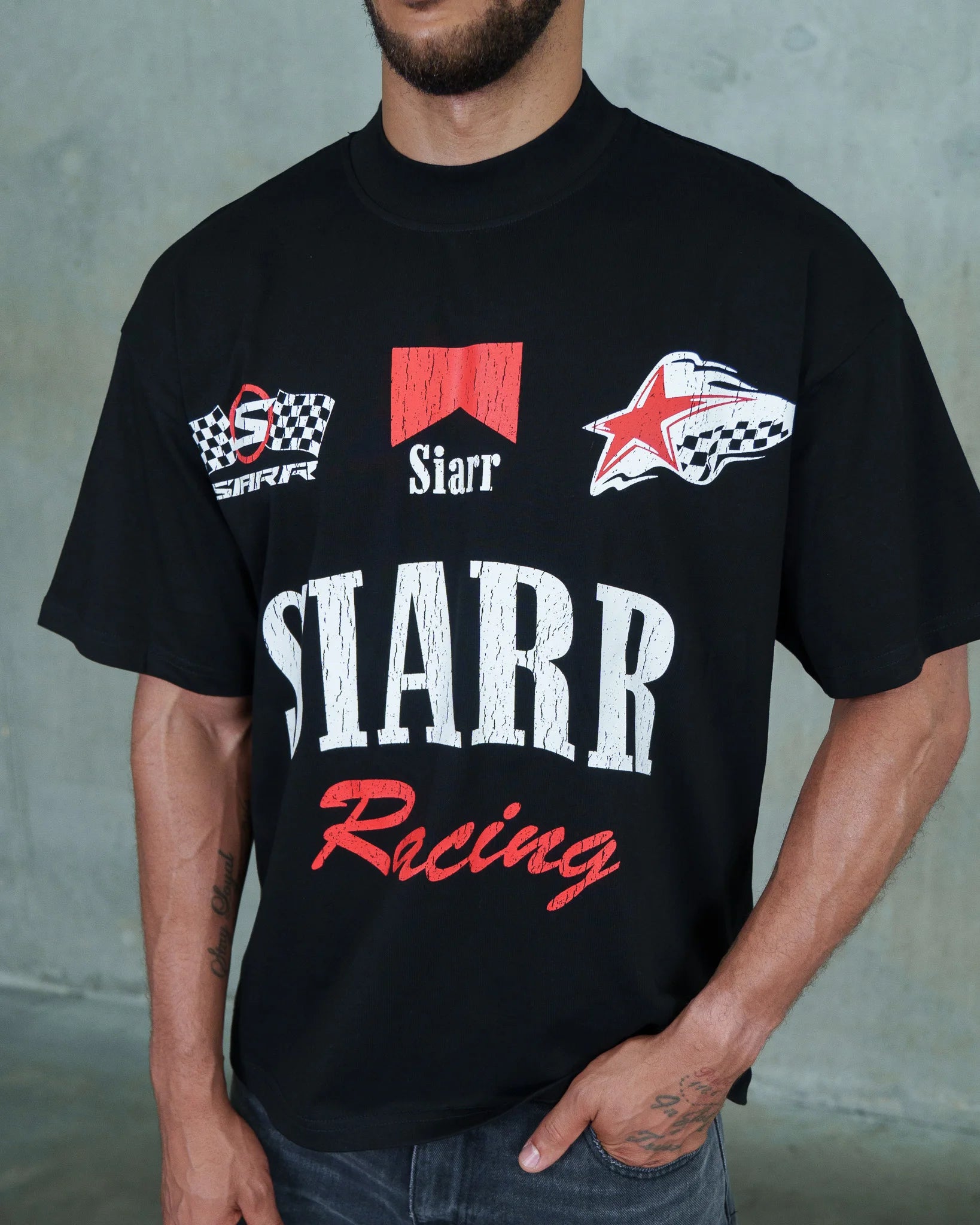 Siarr Malboro Racing T-Shirt - Black