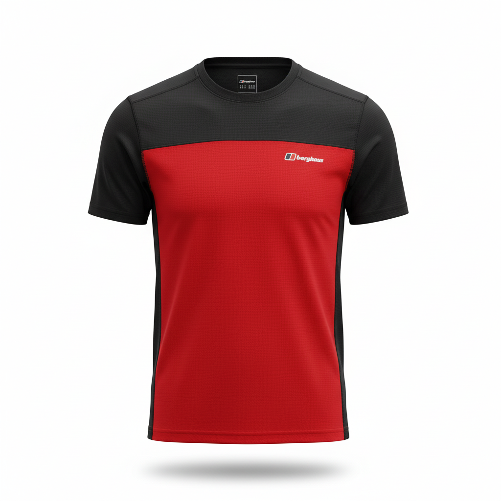 Berghaus 24/7 Explorer T-Shirt - Black/Red