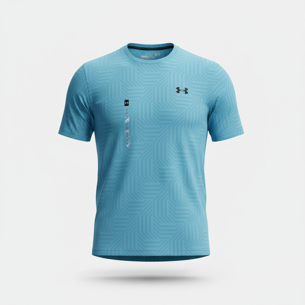 Under Armour Tech Vent Geotessa T-Shirt - Light Blue