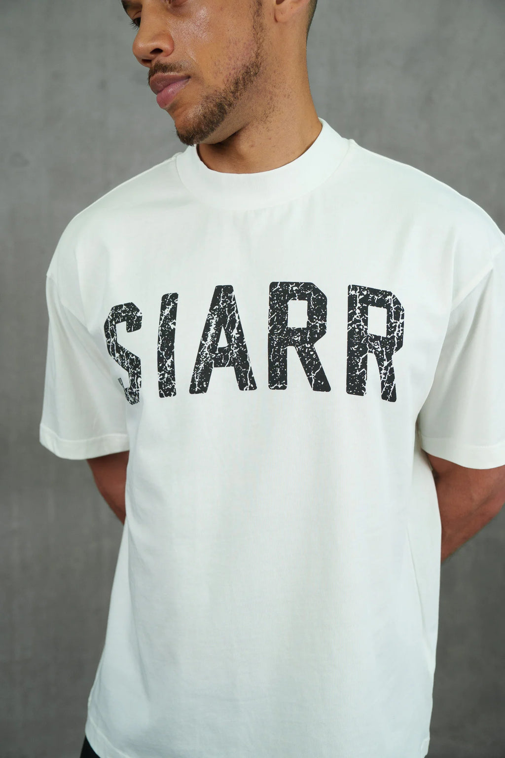 Siarr Scribble T-Shirt - White/Black