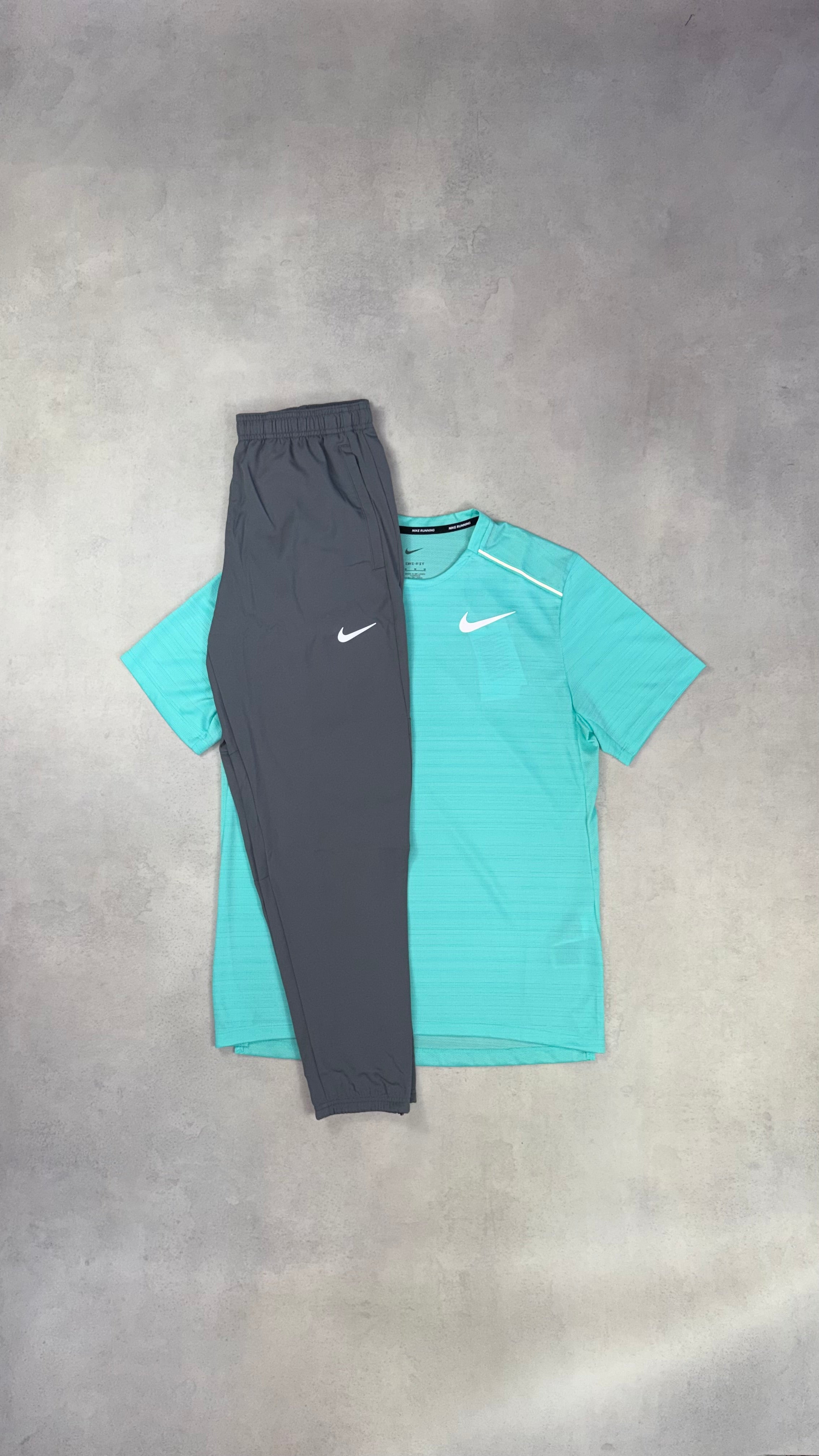 Nike Mint (New Season) Miler & Grey Challenger Pants Duo Set