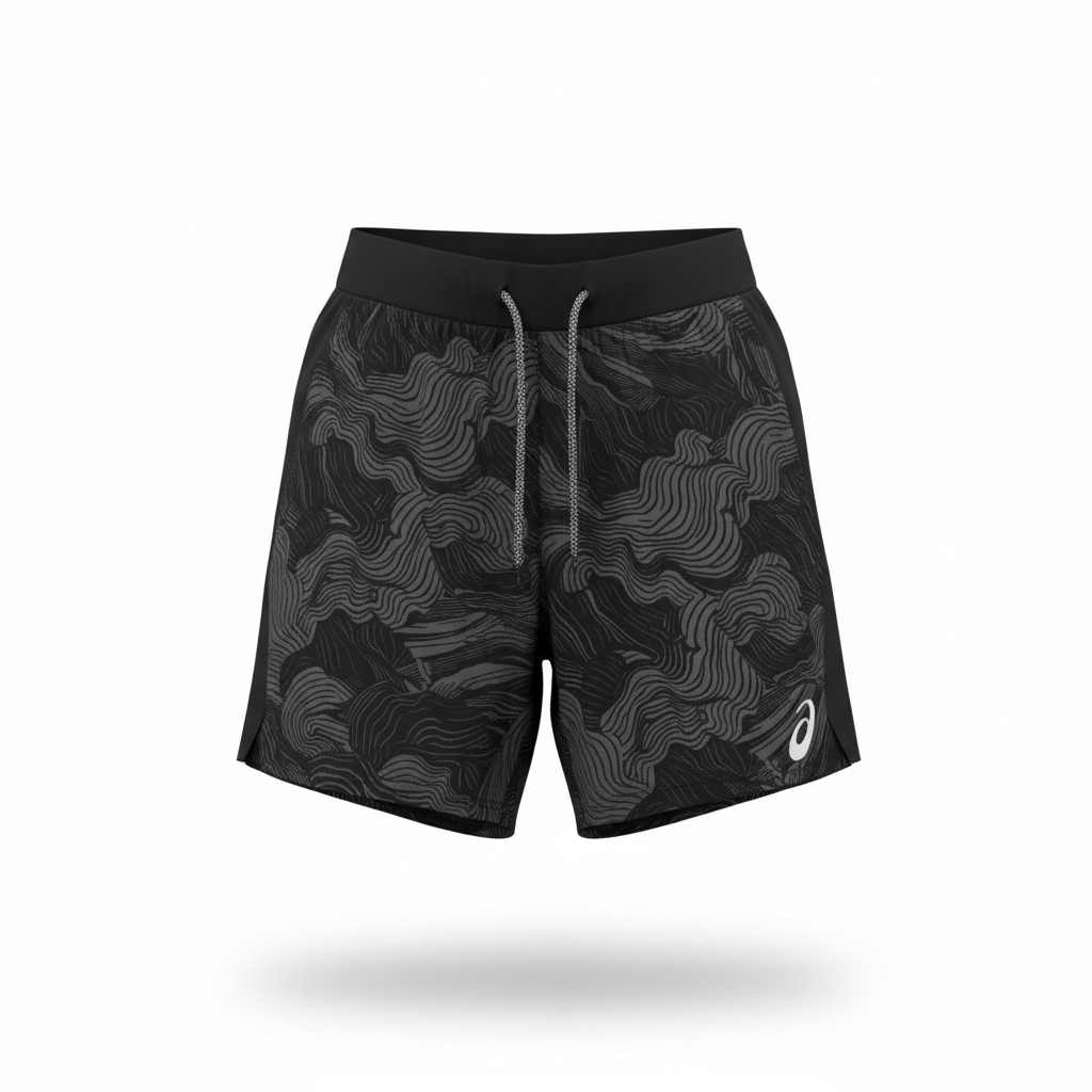 Asics Black Fujitrial Windrunner, T-Shirt & Shorts Trio Set