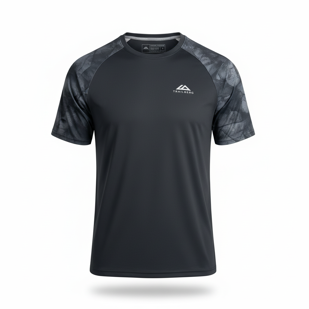 Trailberg Graphite Grey/Ice Windbreaker, T-Shirt & Shorts Trio Set
