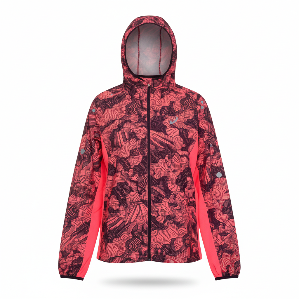 Asics Fujitrail Windrunner - Coral/Dark Aubergine