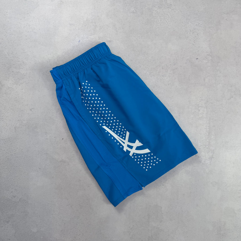 Asics Aegean Blue Icon Windrunner, T-Shirt & Shorts Trio Set