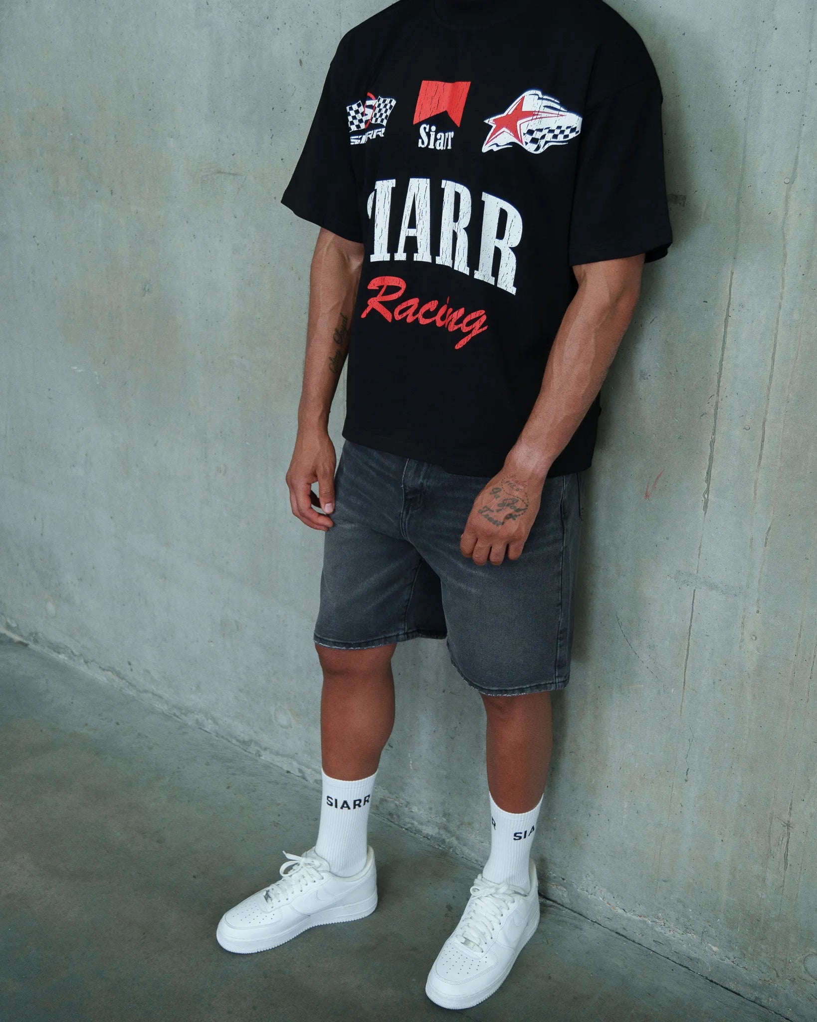Siarr Malboro Racing T-Shirt - Black