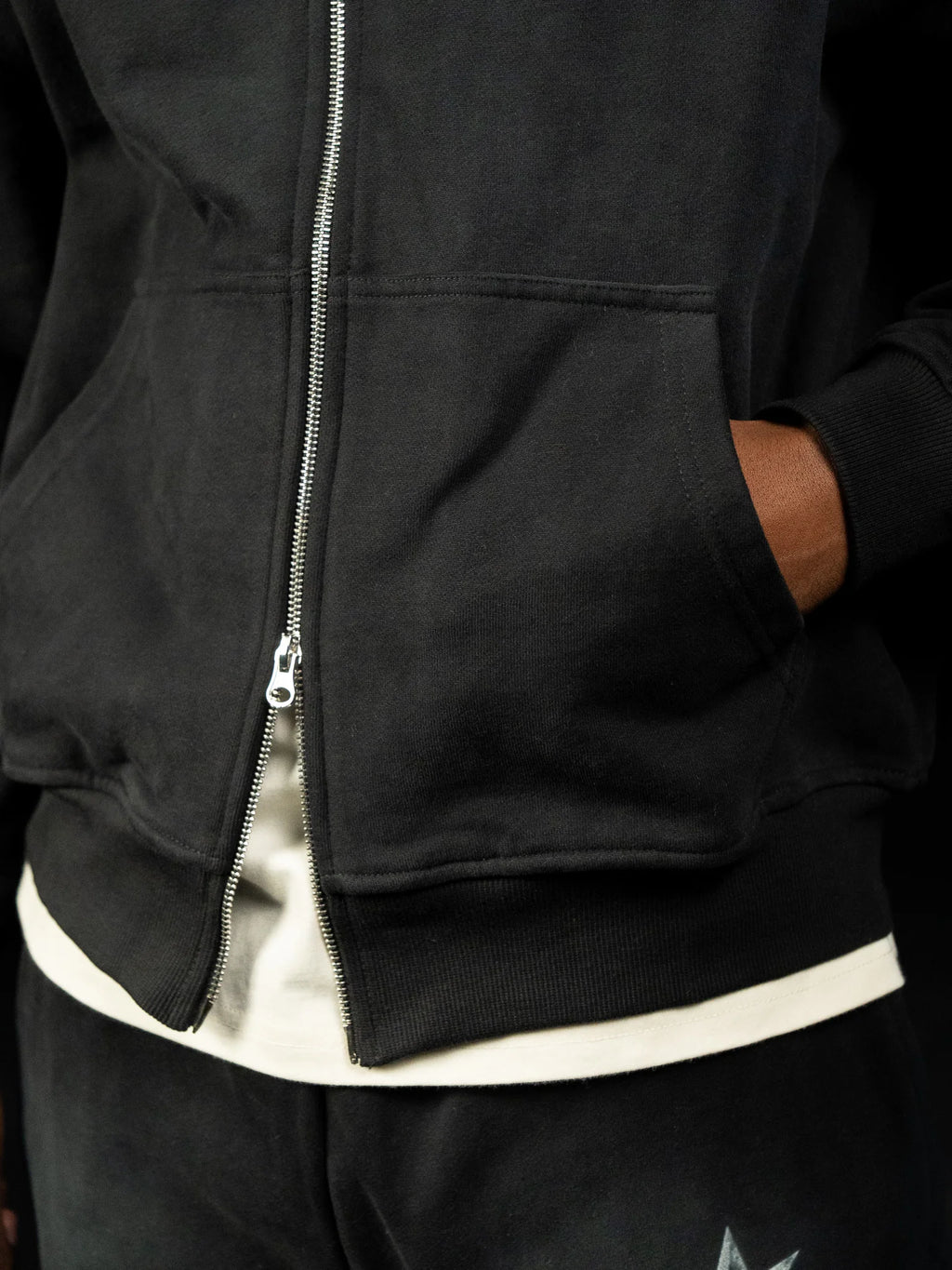 Siarr Sun Fade Hoodie - Black