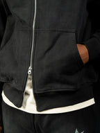 Siarr Sun Fade Hoodie - Black