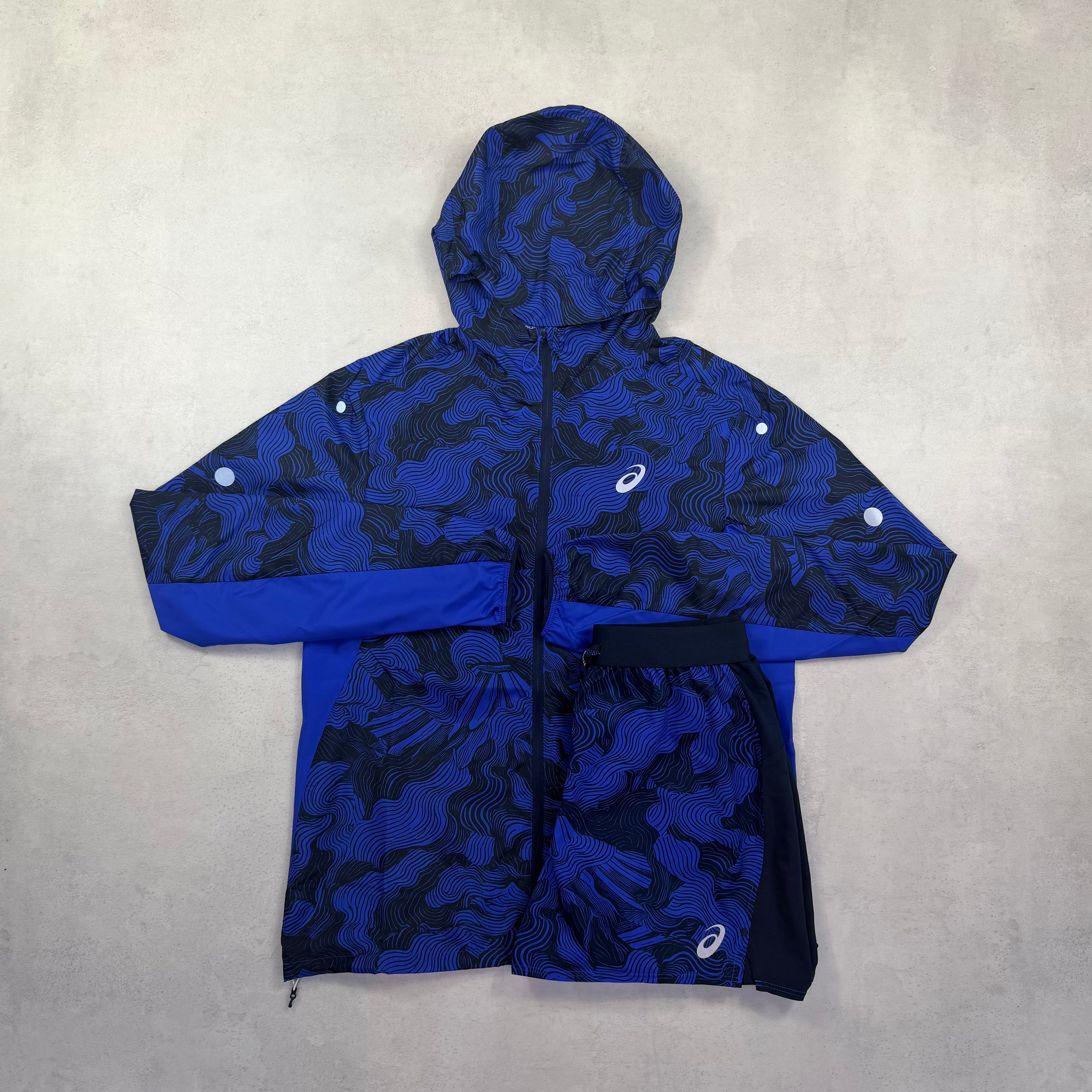 Asics Fujittrial Windrunner & Fujittrail Shorts - Purple/Black