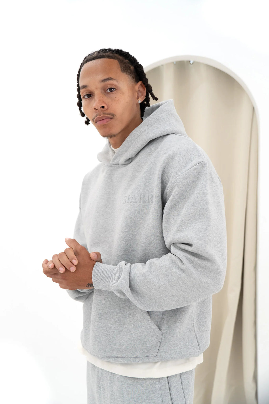 Siarr Puff Hoodie - Grey