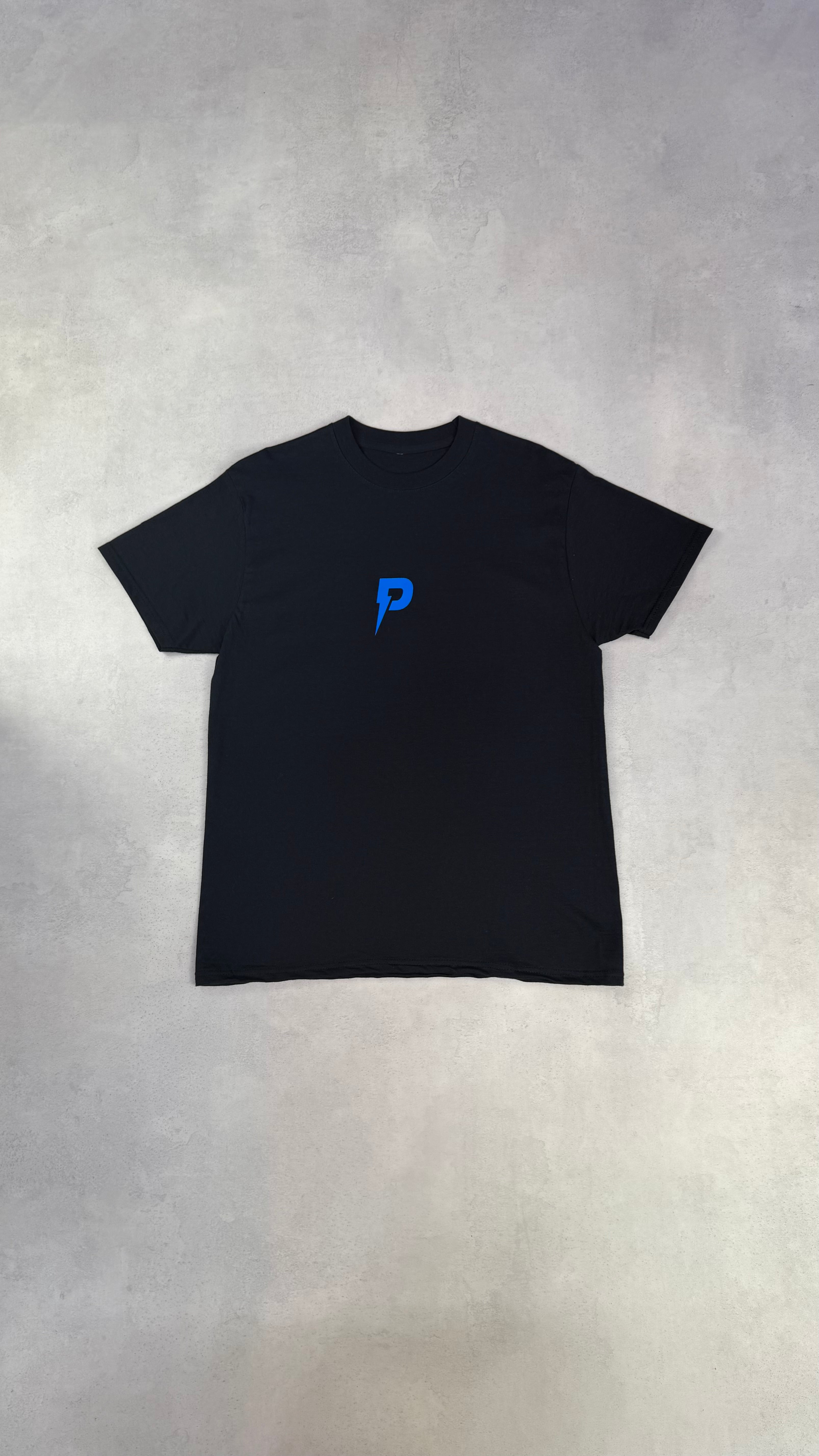 Patterned P Logo T-Shirt - Black/Blue