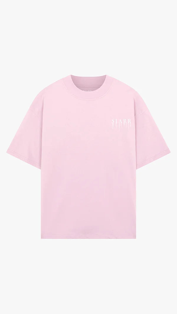 Siarr Relaxed Drip T-Shirt - Pink