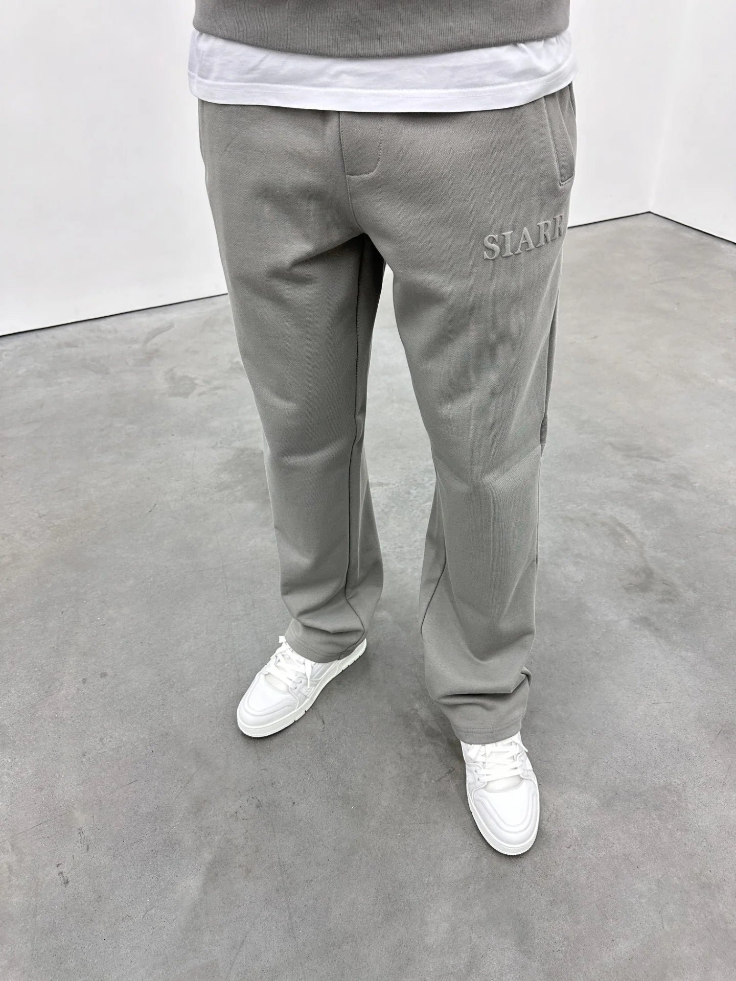 Siarr Puff Joggers - Dove Grey