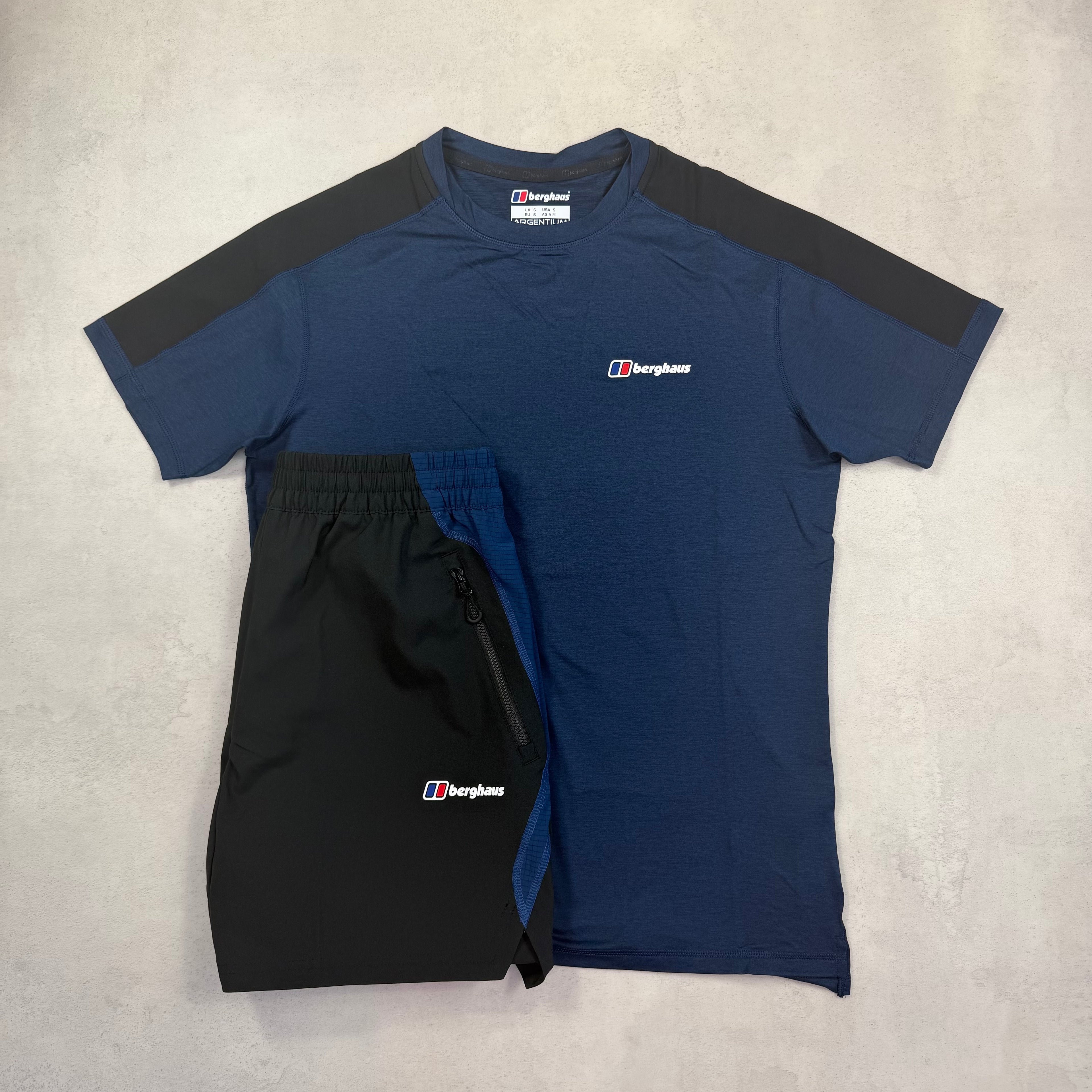 Berghaus Farndale Logo T-Shirt & Wavertree Shorts - Navy