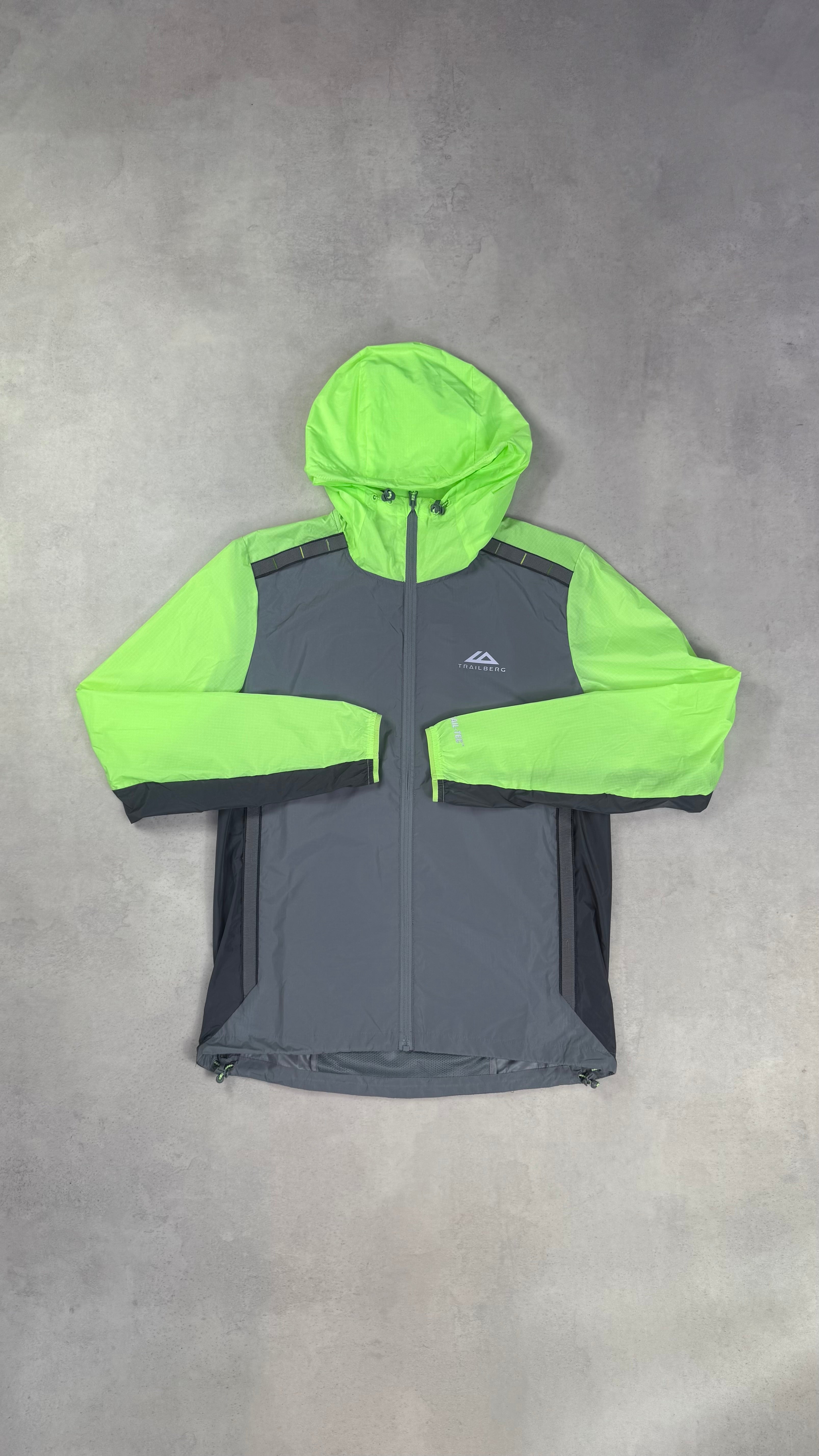 Trailberg SS25 Triathlon Windrunner - Monument/Neon Lime