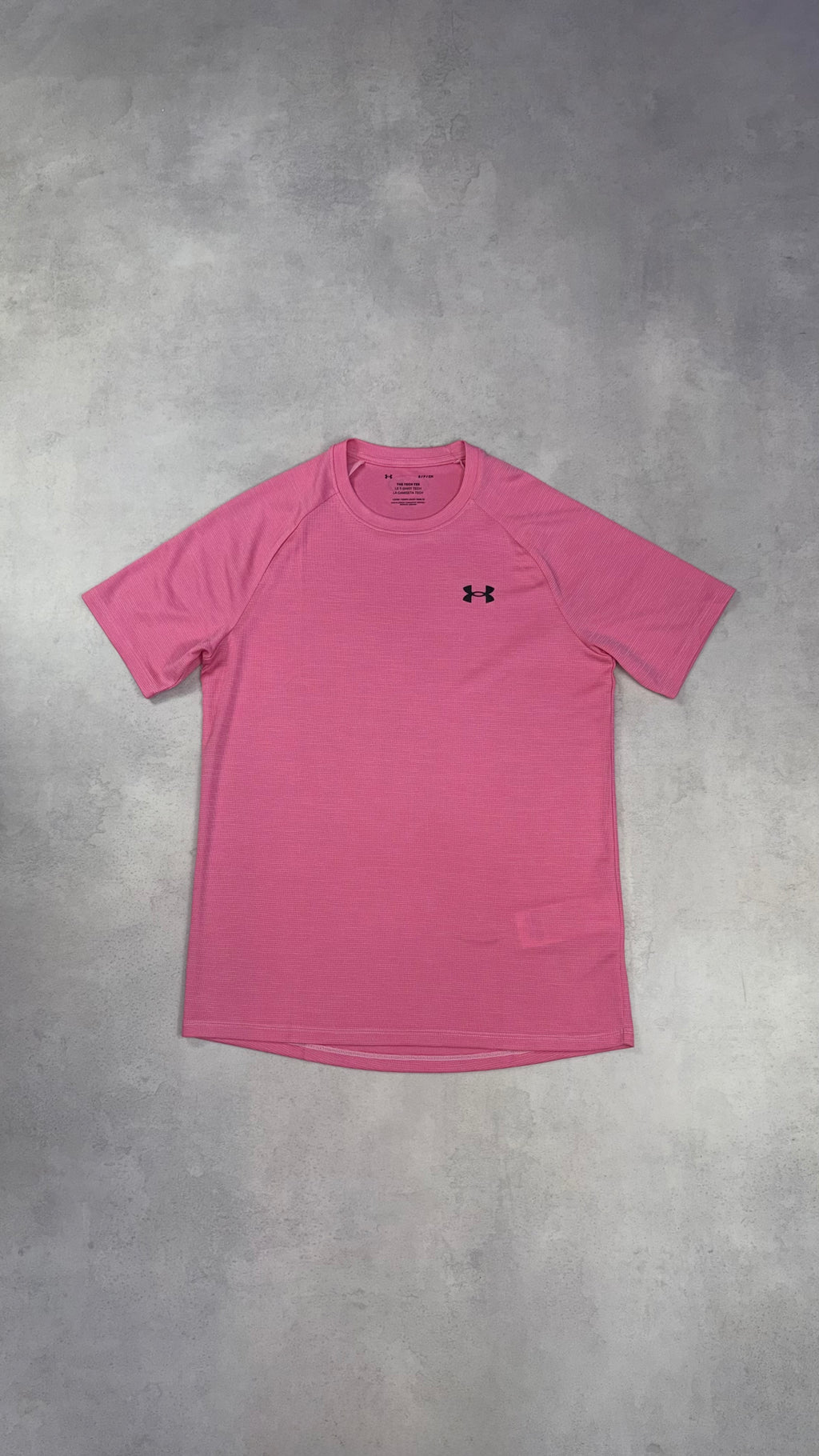 Under Armour Tech Textured SS T-Shirt - Salmon Pink