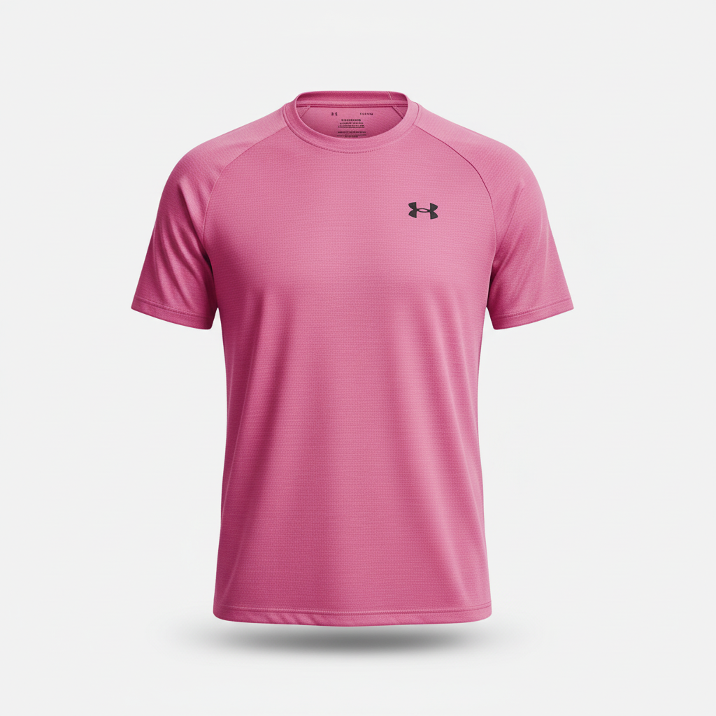 Under Armour Tech Textured SS T-Shirt - Salmon Pink