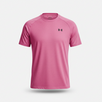 Under Armour Tech Textured SS T-Shirt - Salmon Pink