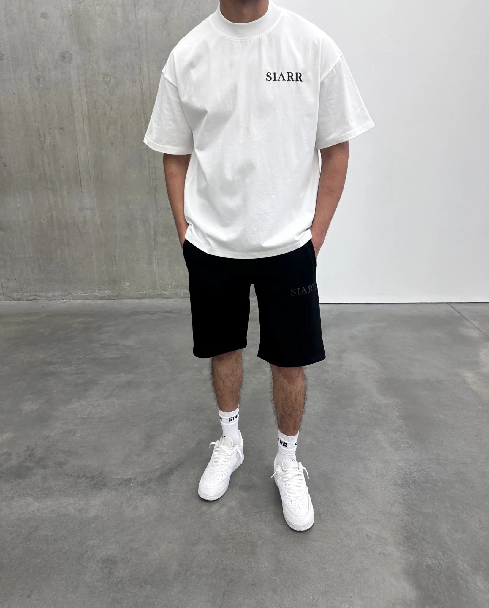 Siarr Puff T-Shirt - White/Black