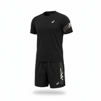 Asics Black Icon T-Shirt & Shorts Duo Set