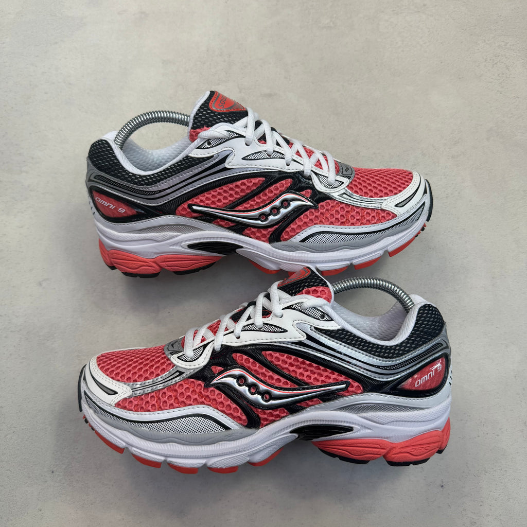 Saucony Pro Grid Omni 9 - Silver/Coral