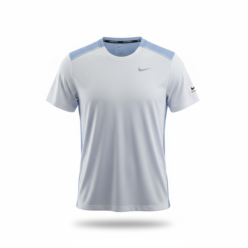 Nike Miler T-Shirt - White/Cobalt Bliss