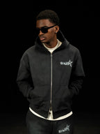Siarr Sun Fade Hoodie - Black