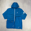 Asics Aegean Blue Icon Windrunner, T-Shirt & Shorts Trio Set