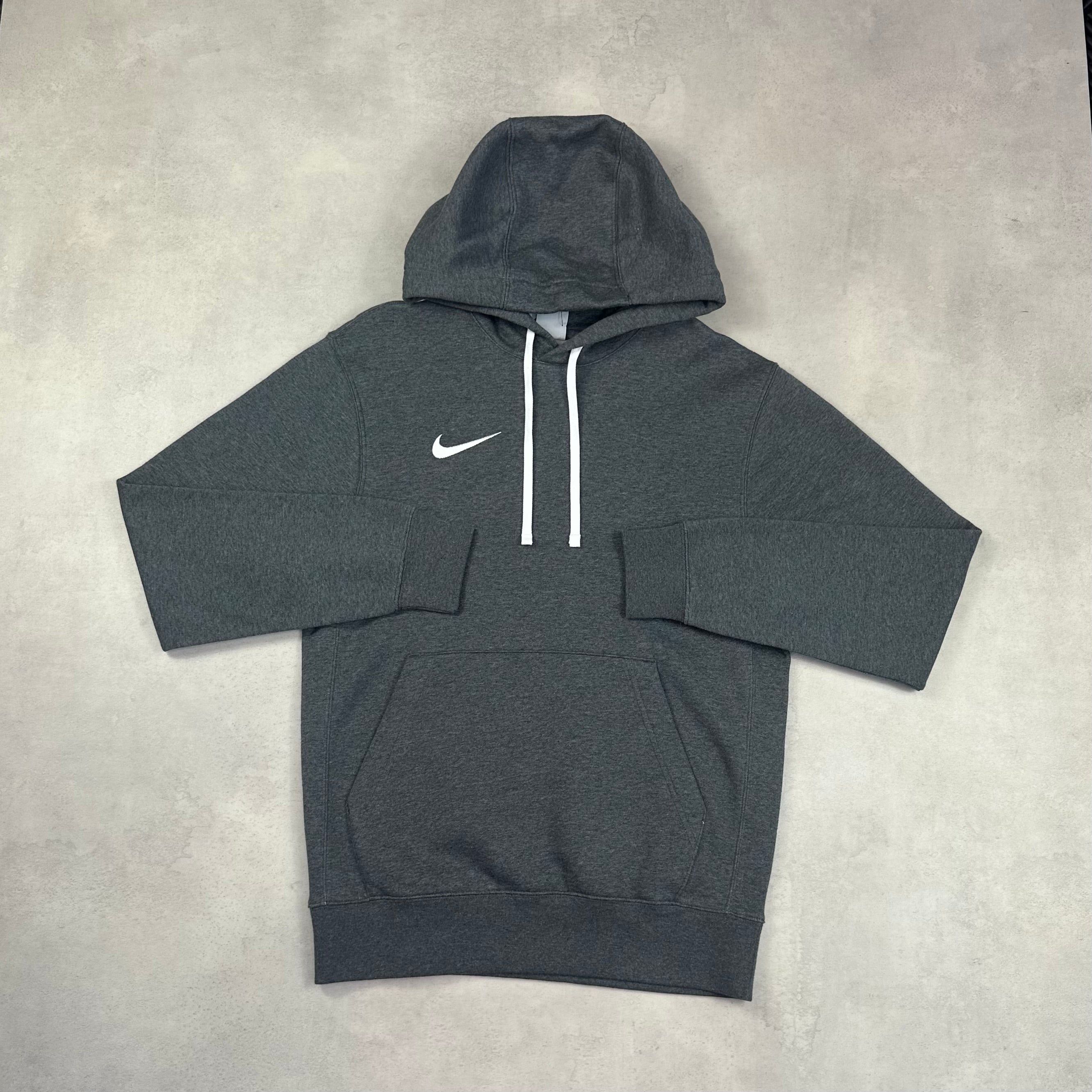 Nike Charcoal Grey Swoosh Jumper & Charcoal Grey Swoosh Joggers Tracksuit