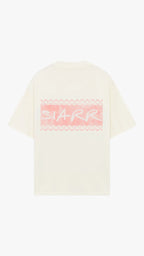 Siarr Pattern T-Shirt - White/Pink